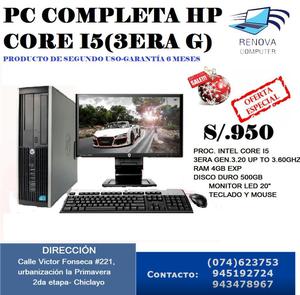 Pc Completa Hp Core I5 Led 20 Garantía