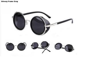 Lentes gafas steampunk retro lunas redondas Lennon UV400