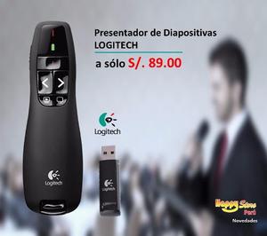 Presentador De Diapositivas Puntero Láser Logitech R400