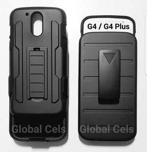 Case Moto G4 G4 Plus Holster Armor Ganch