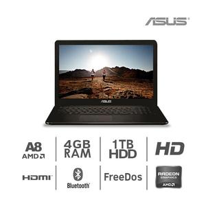 OFERTA Laptop Asus, 15.6 HD, AMD Quad Core A87410 2.2 GHz,