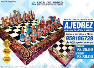 Feria en Linea De Caja Los Andes Mantas Ajedrez 26x26 cm