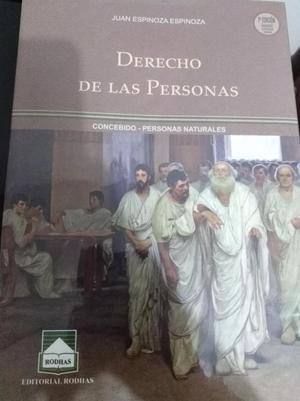 Libro original Derecho de las Personas de Juan Espinoza