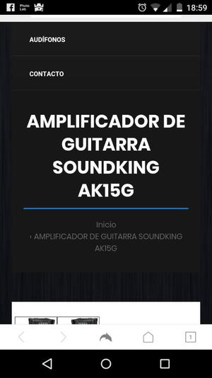 Amplificador de Guitarra Soundking Ak15g
