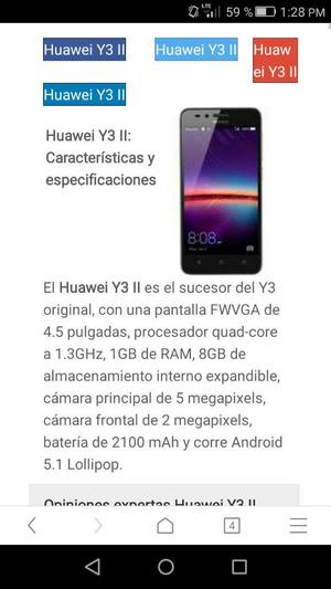 Huawei Y3 Ll Funda Mujer Nuevo