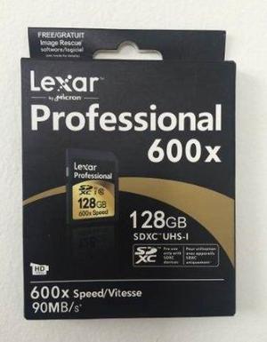 Memoria Lexar Professional Sdxc 128 Gb 600x 90mb/s