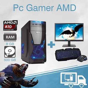 Pc Amd Gamer Completa Apu A Ghz 8gb 1tb
