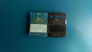 2 memory cards originales de Playstation 2 PS2 remate