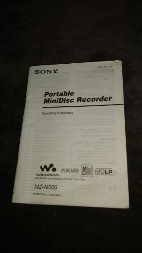Manuales Minidisc Sony Todos Los Modelos