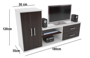 Muebles de sala para TV, hechos en melamina de 18mm