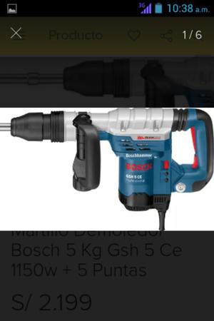 Demoledor Gsh 5ce Bosch