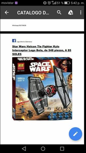 Lego Alterno Interceptor Star War Bela