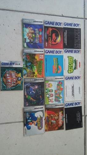Manuales 13 De Game Boy Y Gb Advance