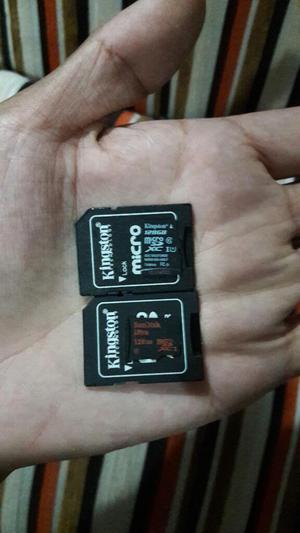 Remato 2 Memorias Sd de 128 Gb Operativa