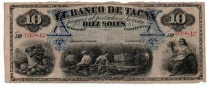 Billete: 10 Soles Banco De Tacna