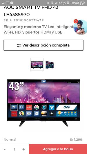 Tv Aoc en Caja Nuevo