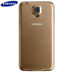 Nuevo Tapa Samsung S5 Grande Dorado