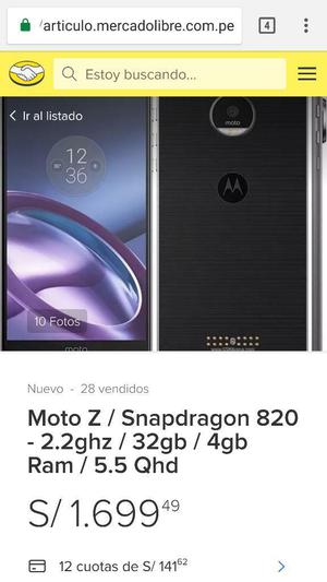 Moto Z Vendo O Cambio por iPhone