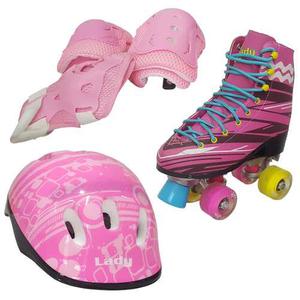 Roller Skate Modelo Luna, Talla  Patines 4 Ruedas