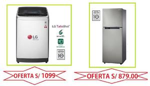 refrigeradora Samsung y lavadora LG 12.5 motor directo