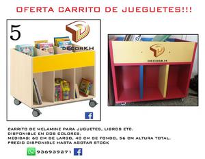 CARRITO DE LIBROS JUGUETES