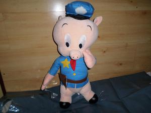 Peluche Chanchito Porky Policia,warner Bross Looney Tunes