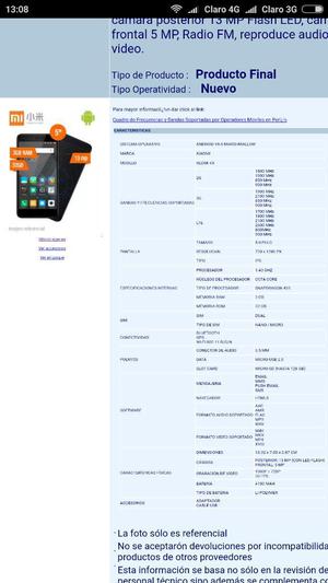 Xiaomi Redmi 4x Global 3gb Ram, 32gb