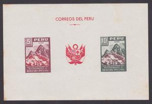 Peru , Machupicchu Hoja Souvenir