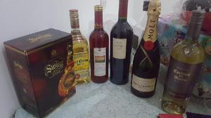 Champagne, Wisky, Vino, Tekila