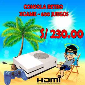 Consola De Mesa Retro Game Xgame - 600 Juegos