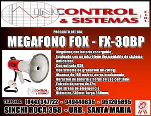 MEGAFONO MARCA FOX MODFX30BP