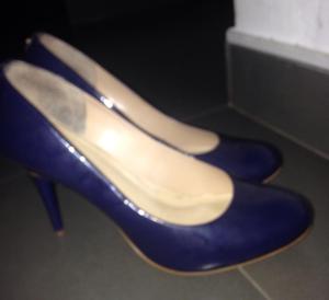 Zapatos Paez Cuero Azul