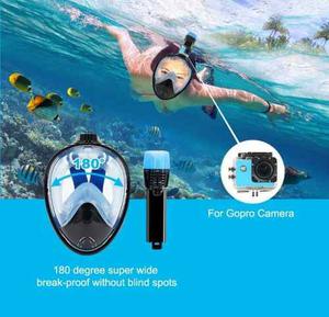 Máscara De Buceo Con Snorkel Para Gopro Y Accesorios Varios