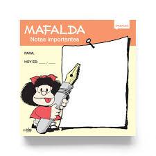 Mensajes y notas Mafalda. Producto oficial