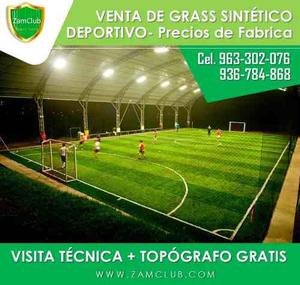 Grass Sintético Deportivo- Para Canchas De Futbol 