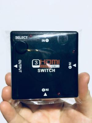 Hdmi Switcher Extiende entradas HDMI Conmutador 3 Entradas