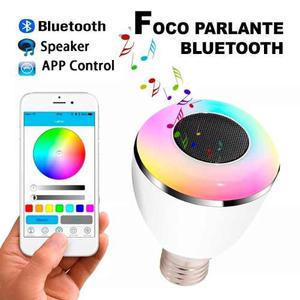 Parlante Foco Led Bluetooth Con Control Inalámbrico Lampara