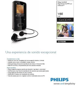 APROVECHA!!! Mp4 Philips Gogear 8GB ORIGINAL / 12 MESES DE
