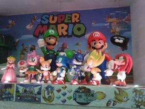 Set De 6 Figuras Sonic Hedgehog | Juego Peluche Ps Xbox Sega
