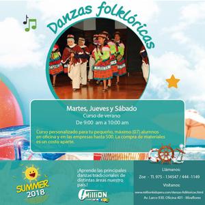 Taller de Danzas Folklóricas en Miraflores, vacaciones