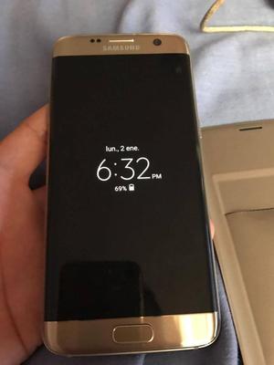 GALAXY S7 Edge Semi Nueeevo DORADO