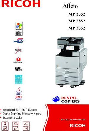 Fotocopiadora Ricoh Mp  Copia - Imprime - Escanea