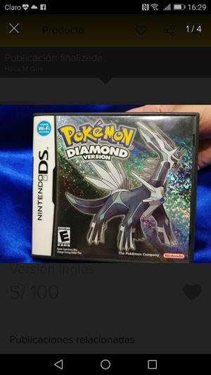 Vendo Pokemon Diamante Versión Ingles