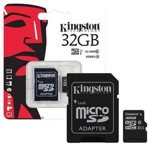 Memoria Micro Sd Kingston 32 Gb 3 Meses De Garantía