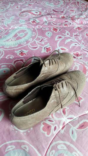 Zapatos Casuales Beige