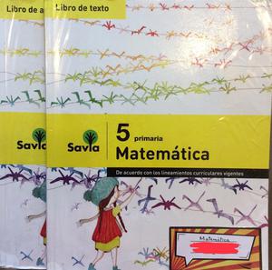 Libro Matematica Savia 5To Prim
