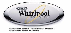 Repuestos Whirlpool - Lavadoras - Cocinas - Secadoras - Cam