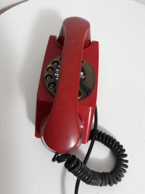 Telefono Antiguo Color Rojo Antiguedad