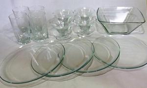 Set de vajilla 13 piezas de vidrio NUEVO