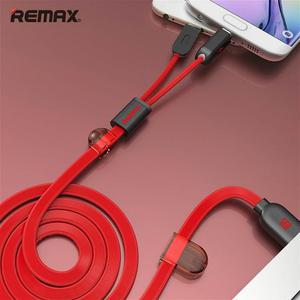 Carga dos celulares en simultaneo Remax Cable USB 2 en 1